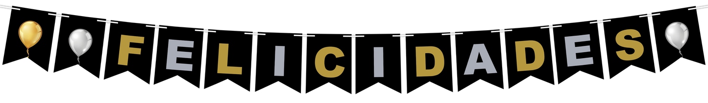 Banderín Móvil Colgante Felicidades
