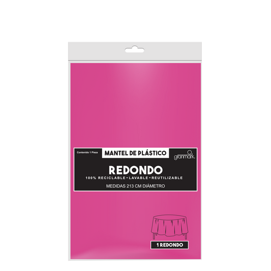 Mantel Redondo Magenta