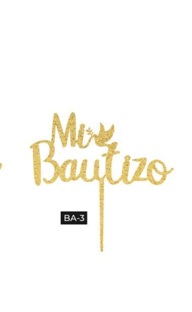 CAKE TOPPER BAUTIZO