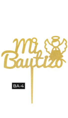 CAKE TOPPER BAUTIZO