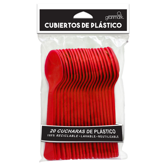 Cucharas Color Rojo