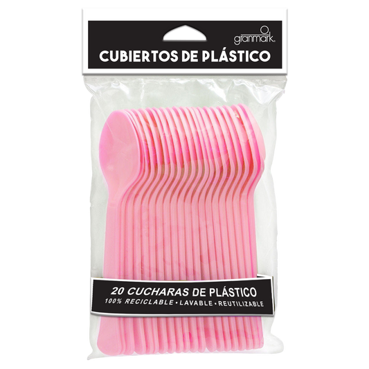 Cucharas Color Rosa Bebé