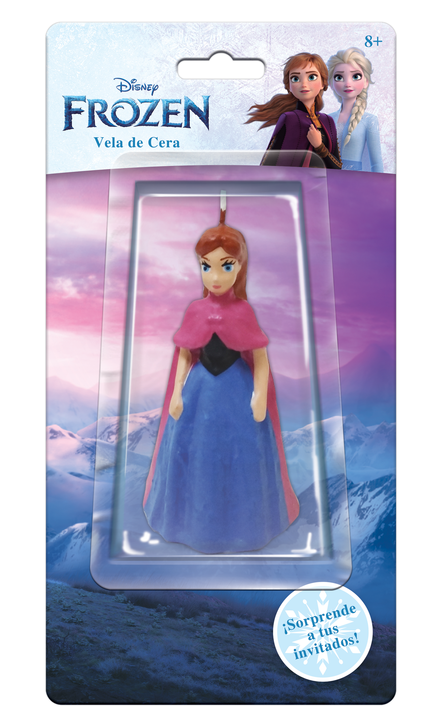 Vela Figura Frozen