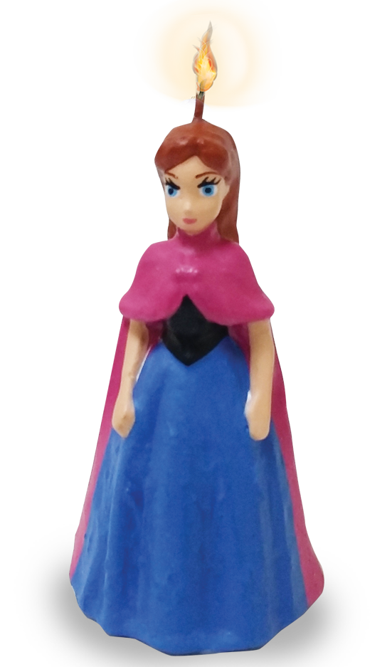 Vela Figura Frozen